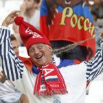Russia fans before a match between England and Russia at Euro 2016-Group B at the Stade Vélodrome, Marseille, France, on June 11, 2016.