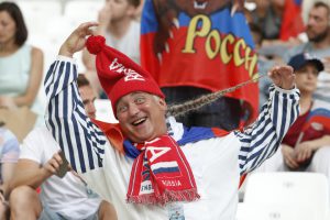 Russia fans before a match between England and Russia at Euro 2016-Group B at the Stade Vélodrome, Marseille, France, on June 11, 2016.