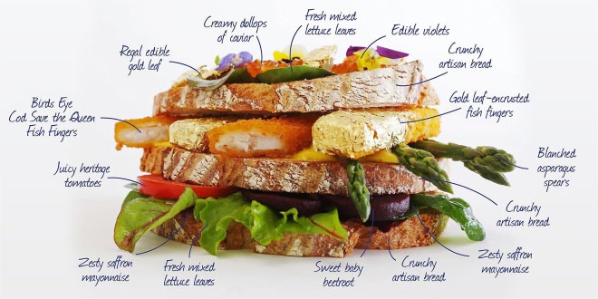 UK World Records: Most expensive fish finger sandwich