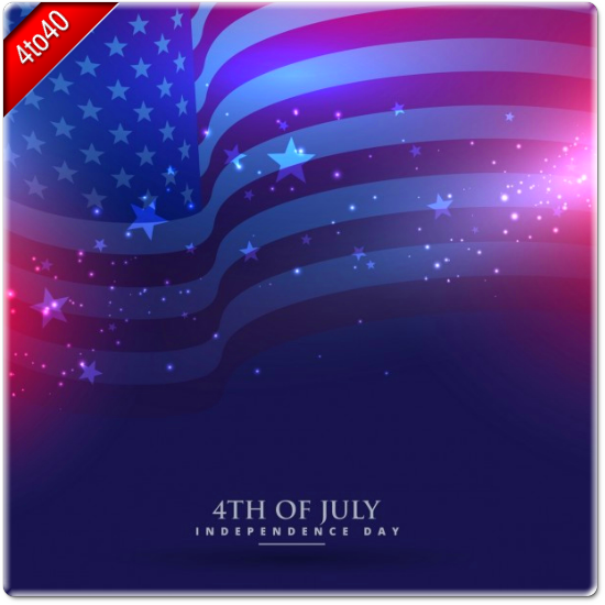 4th of July Independence Day Greeting Card