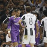 Juventus' Juan Cuadrado was harshly sent off for a nudge on Sergio Ramos