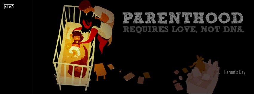 Parenthood Requires Love - Parents Day Facebook Cover