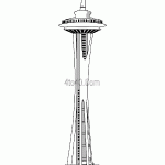 Space Needle Tower, Seattle, WA, USA