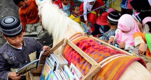 Indonesian Amazing Horse Library अनूठा पुस्तकालय