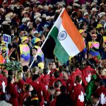 Abhinav Bindra carries the flag of India during the opening ceremony for the 2016 Summer Olympics in Rio de Janeiro, Brazil on August 5, 2016.
