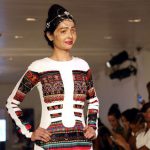 Acid attack survivor Reshma Quereshi of India walks the runway during the FTL Moda presentation at New York Fashion Week in New York, on September 8.