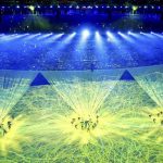 Actors perform during the opening ceremony in Maracana, Rio de Janeiro, Brazil on August 5, 2016