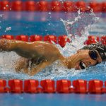 Brazilian Daniel Dias competes and wins the 100 meters freestyle-S5 in the Olympic Aquatic Stadium during the Paralympic Games, Rio de Janeiro, Brazil, on September 8, 2016.