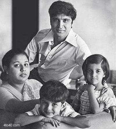 Javed Akhtar - Honey Irani family photo