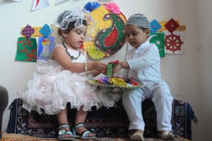 Kids of a school celebrate Rakhi festival in Ludhiana