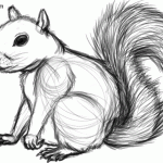 Squirrel Line Art