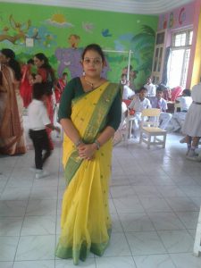 Vidhi Singh School Teacher at SD Academy School, Gorakhpur on the day of 15th August