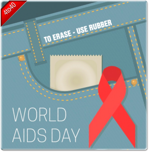 Erase AIDS with rubber