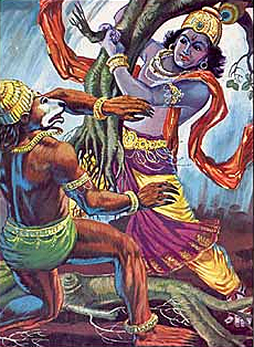 Krishna and Jambavan