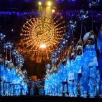 Dancers perform during the closing ceremony of the Rio 2016 Paralympic Games at the Maracana stadium in Rio de Janeiro on September 18, 2016.