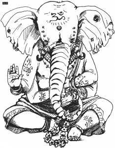 Lord Ganesha Rough Sketch