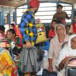 People of Ranian village leave their homes after the Punjab government issued a warning to villagers to evacuate from a 10 km radius from the India-Pakistan border.