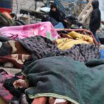 Sick people wait to be evacuated from a rebel-held sector of eastern Aleppo, Syria, on December 16, 2016.