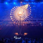The Olympic Caldron is seen during the closing ceremony of the Rio 2016 Paralympic Games at the Maracana stadium in Rio de Janeiro on September 18, 2016.