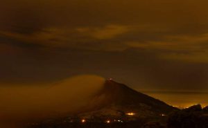 View of the Turrialba volcano in Cartago, 35 Km east of San Jose, Costa Rica.