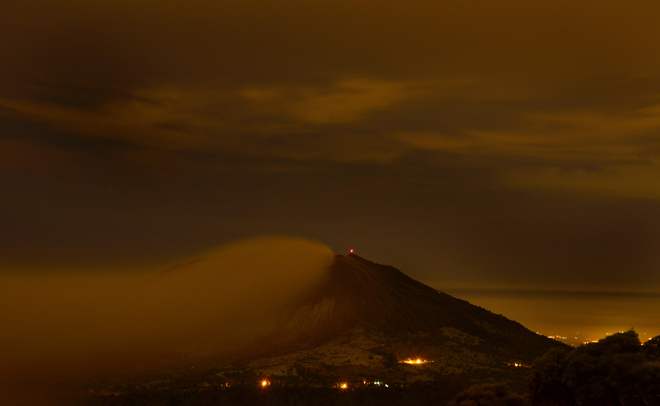 View of the Turrialba volcano in Cartago, 35 Km east of San Jose, Costa Rica.