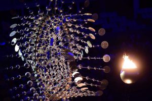 View of the closing ceremony of the Paralympic Games at Maracana Stadium in Rio de Janeiro, Brazil, on September 18, 2016.