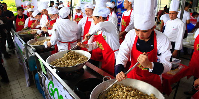 Philippines World Record: Largest serving of sautéed mushrooms