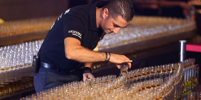 Dubai Guinness World Record: Longest domino drop shot