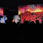 A graffiti mural is displayed at The Meadows Music & Arts Festival on October 1, 2016 in New York City.