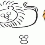 Draw a lion - step by step