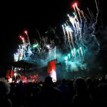 Fireworks explode as musician Paul McCartney performs at Desert Trip music festival at Empire Polo Club in Indio, California, US, on October 8, 2016.