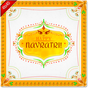 Happy Navratri Greeting Card