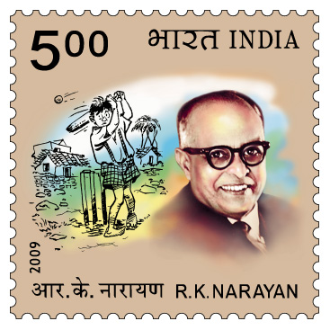 R.K. Narayan Postage Stamp