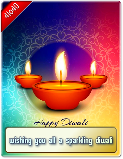 Wishing You All A Sparkling Diwali