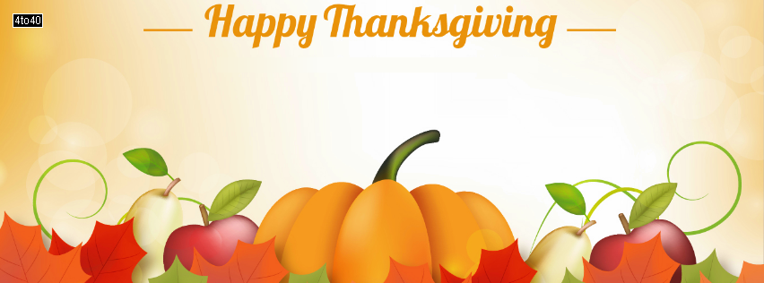 Colorful Pumpkins Thanksgiving FB Cover