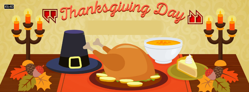 Colorful Thanksgiving Feast - Facebook Cover