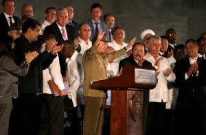 Cuban President Raul Castro acknowledges the applause from the crowd as he attends a massive tribute to Cubas late President Fidel Castro in Revolution Square in Havana, Cuba, on November 29, 2016. Castro’s ashes will go on a four-day island-wide procession starting Wednesday before being buried in the southeastern city of Santiago de Cuba on December 4.