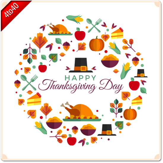 Designer Thanksgiving Day Greeting Card
