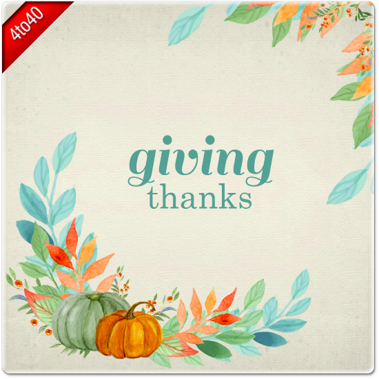 Giving Thanks Greeting Card *