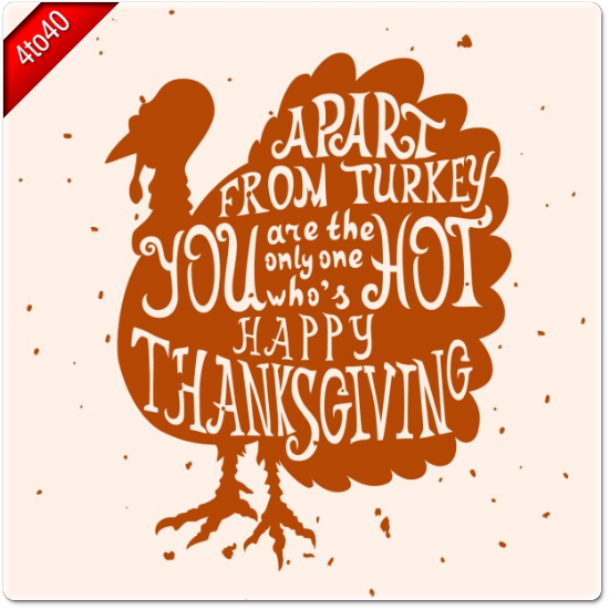 Hot Turkey Thanksgiving Greeting Card