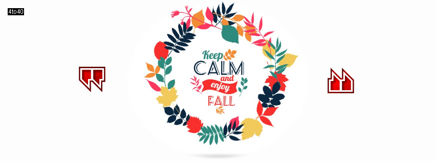 Keep Calm and Enjoy Fall Facebook Cover