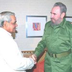 PM Atal Bihari Vajpayee With Cuban President Fidel Castro In Durban, South Africa