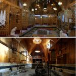 A combination picture shows Hamam El Nahasin, in the Old City of Aleppo, Syria before it was damaged on October 6, 2010, (top) and after it was damaged on December 17, 2016.