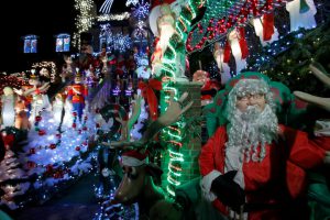 A decorated house is seen at the Dyker Heights Christmas Lights in the Dyker Heights neighborhood of Brooklyn, New York City, US, on December 23, 2016.