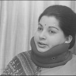 AIADMK leader Jayalalithaa during press conference in New Delhi on 7 April 1989
