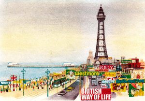 Blackpool, a popular northern seaside resort