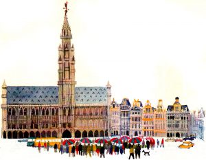 Brussels medieval town hall