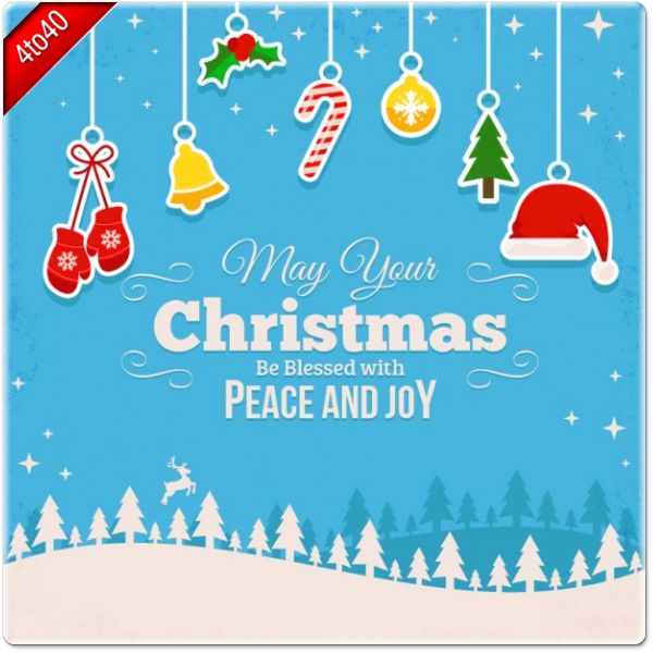 Christmas Elements Greeting Card