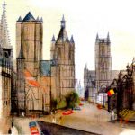 Ghent is famous for its Gothic architecture