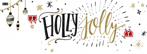 Holly Jolly Christmas Facebook Cover